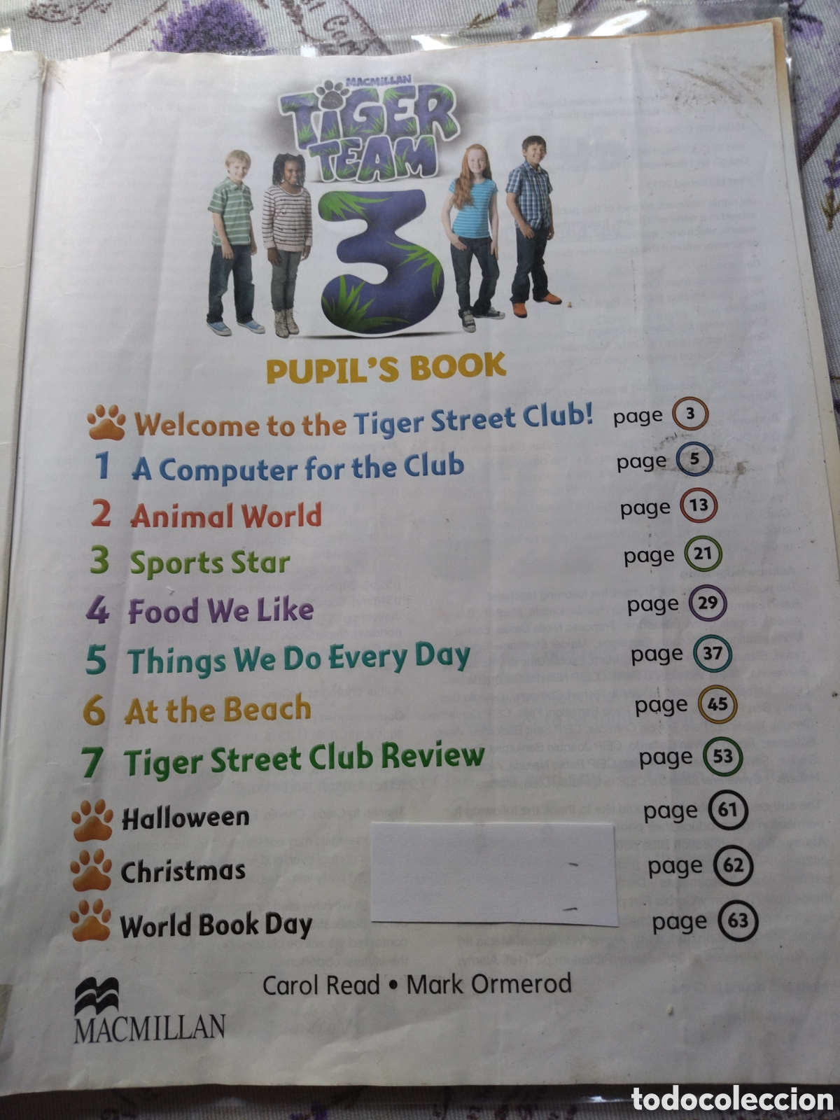 Libros de segunda mano: Libro de ingl&eacute;s Tiger Team. Primary 3. MacMillan - Foto 2