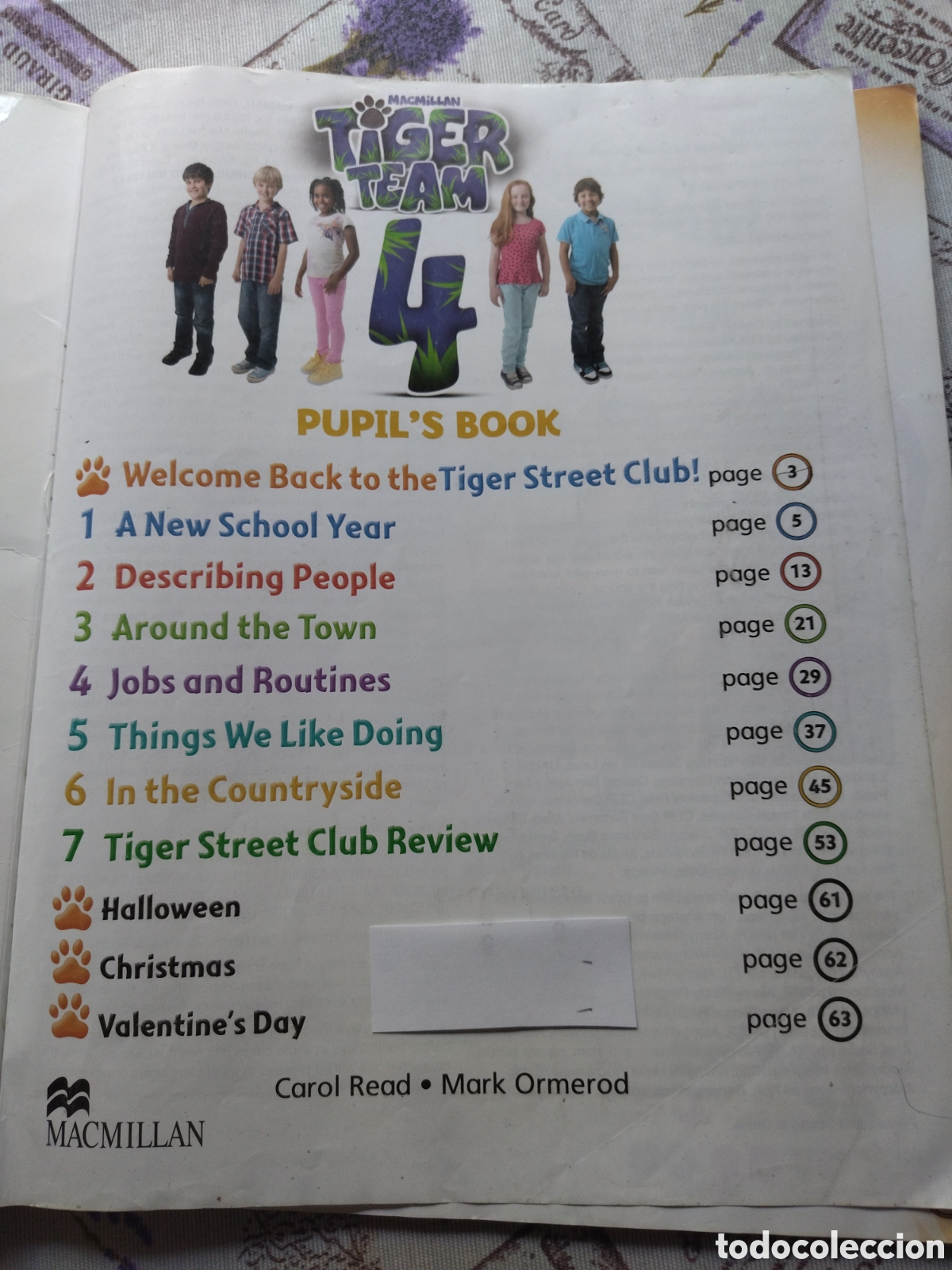 Libros de segunda mano: Libro de ingl&eacute;s Tiger Team. Primary 4. MacMillan - Foto 2