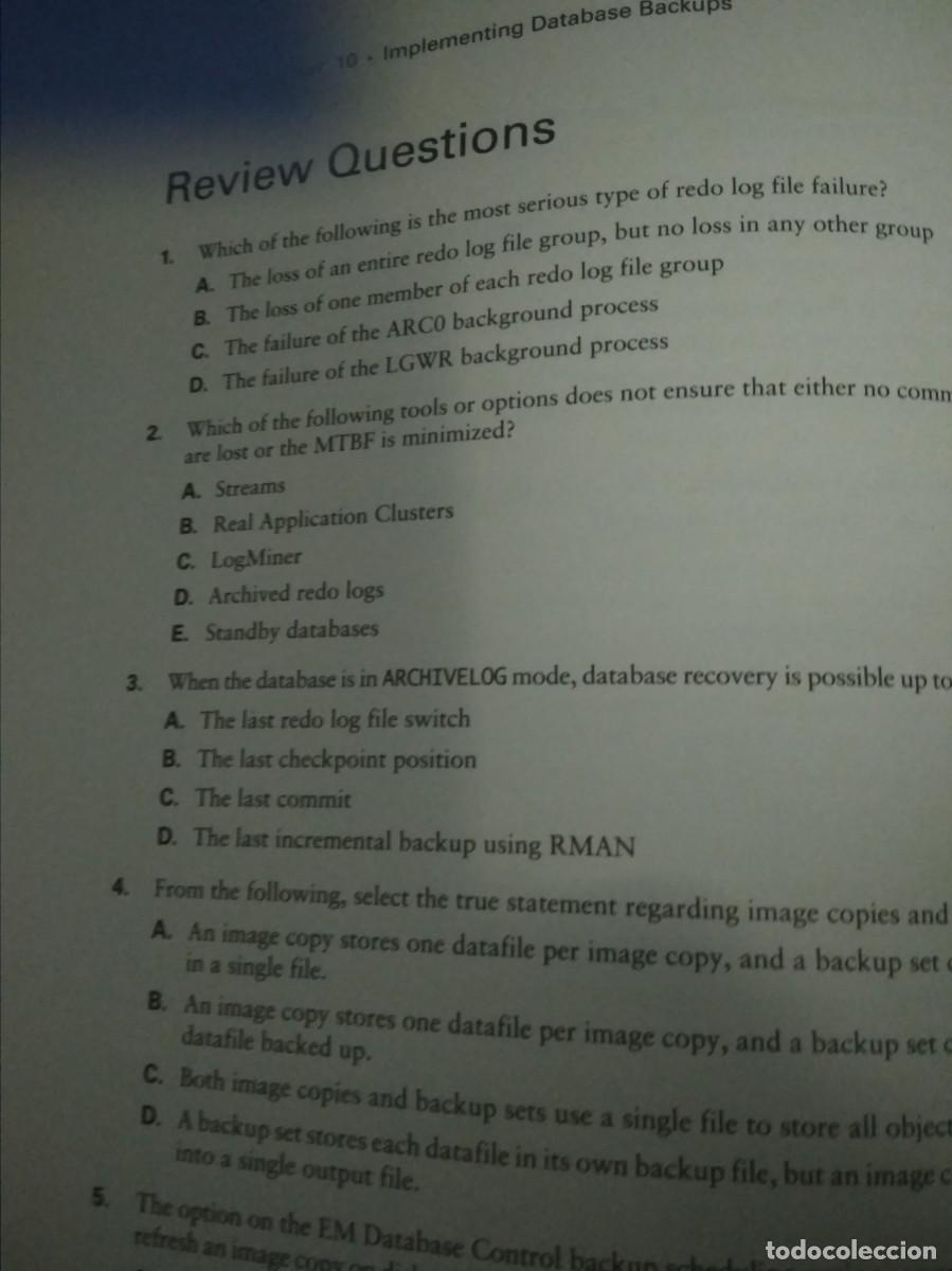Libros de segunda mano: Libro OCA Oracle 10g Administration I Study Guide Certificacion - Foto 10