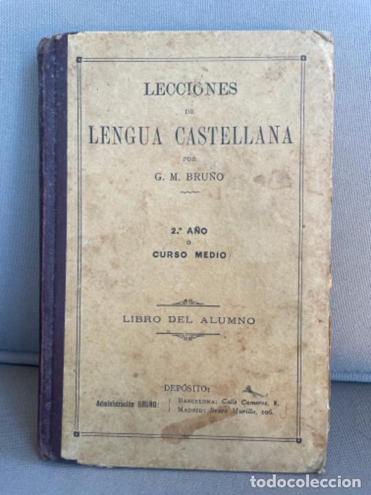 Libros de segunda mano: LIBRO LENGUA CASTELLANA curso medio de Bru&ntilde;o - Foto 1