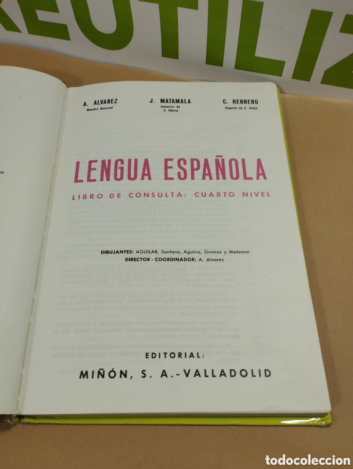 Libros de segunda mano: Lengua espa&ntilde;ola 4&deg;. &Aacute;lvarez. Editorial Mi&ntilde;on. - Foto 4