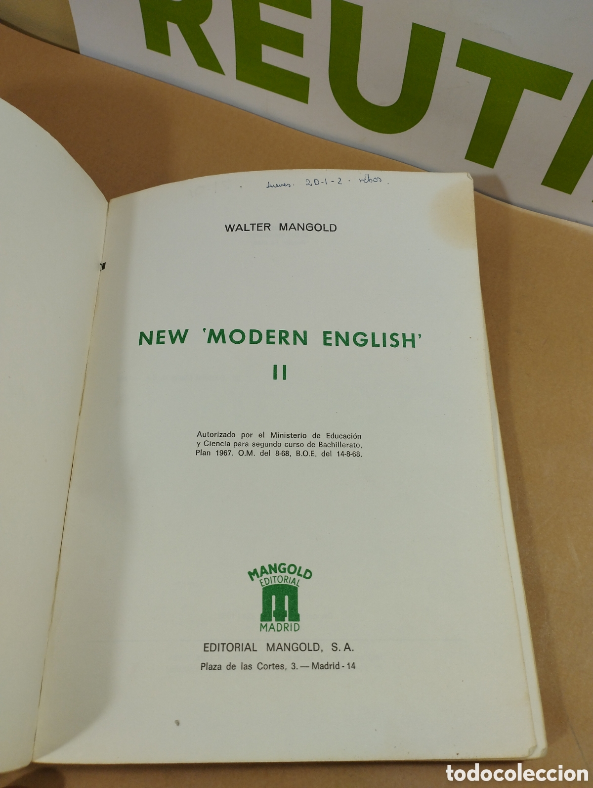 Libros de segunda mano: New modern english 2. Ana elementary course. Editorial Mangold. - Foto 3