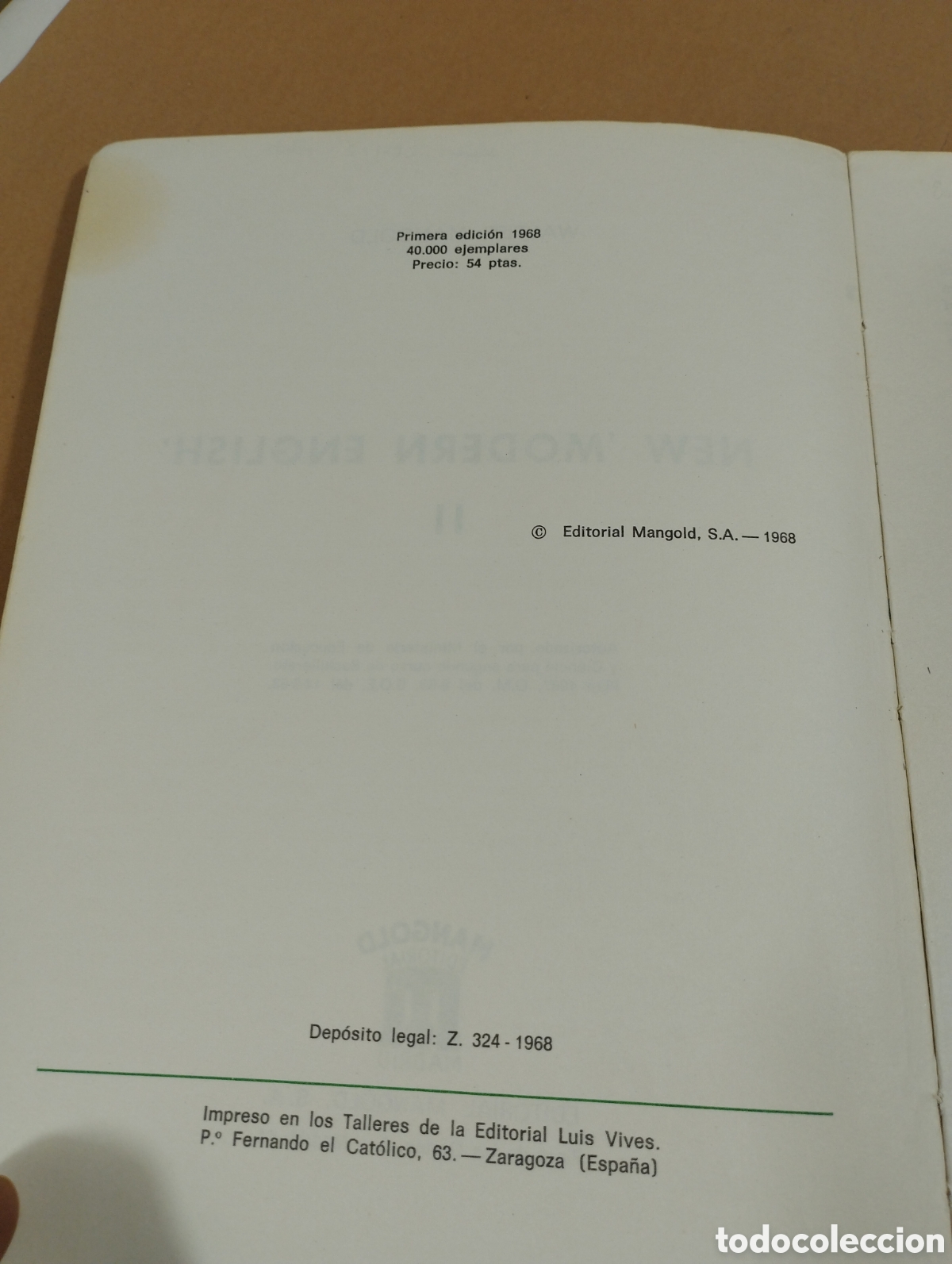 Libros de segunda mano: New modern english 2. Ana elementary course. Editorial Mangold. - Foto 4