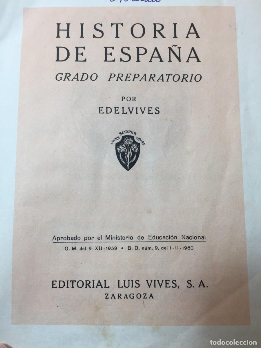 Libros de segunda mano: Historia de Espa&ntilde;a. Grado preparatorio EDELVIVES - Foto 3