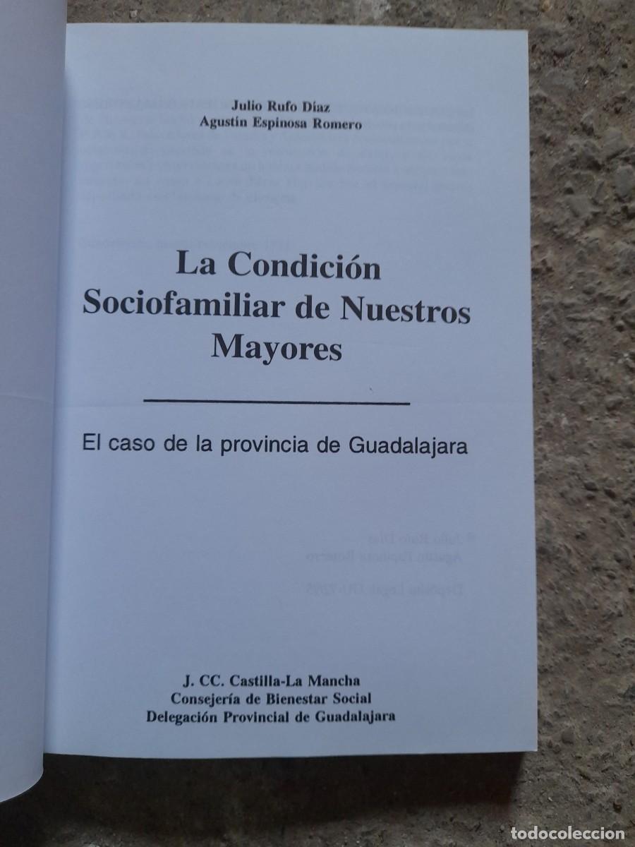 Libros de segunda mano: Libro condici&oacute;n sociofamiliar de nuestros mayores Guadalajara - Foto 2