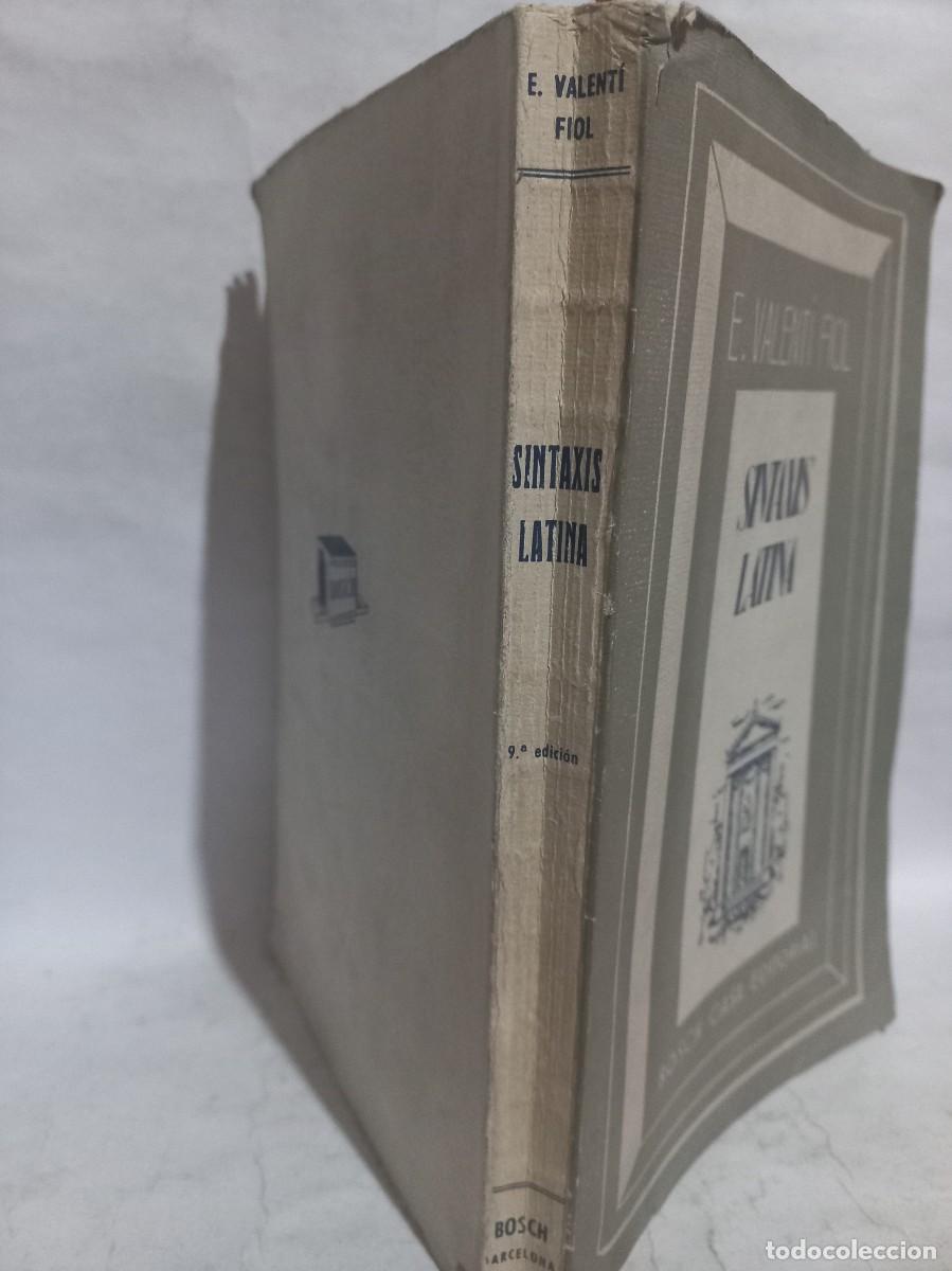 Libros de segunda mano: E. Valent&iacute; Fiol - Sintaxis Latina - 1960 - Foto 2