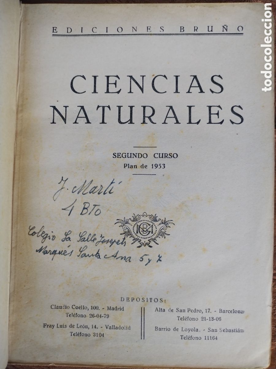 Libros de segunda mano: CIENCIAS NATURALES a&ntilde;o 1953 - Foto 2