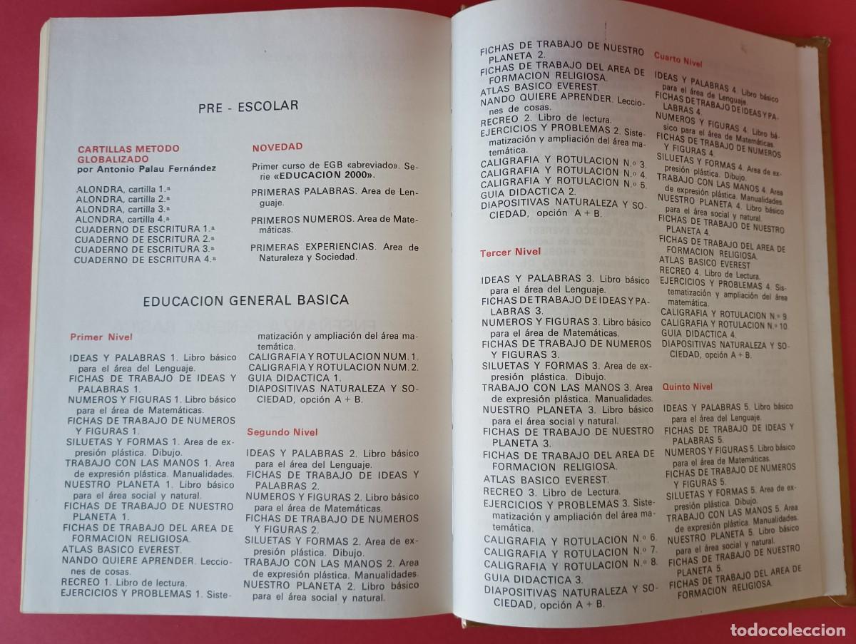 Libros de segunda mano: EJERCICIOS EVEREST 1&ordm;-8&ordm; EGB, LIBRO MAESTRO. - Foto 17