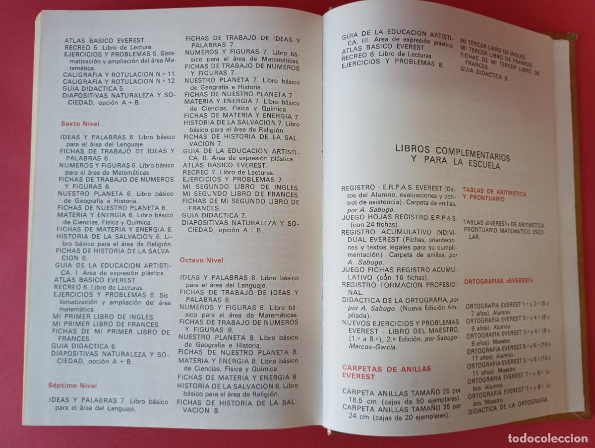 Libros de segunda mano: EJERCICIOS EVEREST 1&ordm;-8&ordm; EGB, LIBRO MAESTRO. - Foto 18