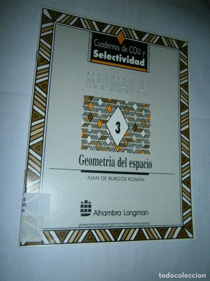 Libros de segunda mano: ANTIGUO LIBRO DE TEXTO - CUADERNOS DE MATEMATICA DE COU Y SELECTIVIDAD - CG10 - Foto 1