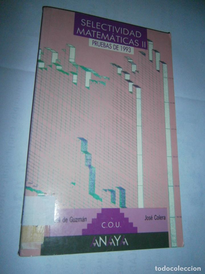 Libros de segunda mano: ANTIGUO LIBRO DE TEXTO - SELECTIVIDAD MATEMATICAS II - COU - CG10 - Foto 1