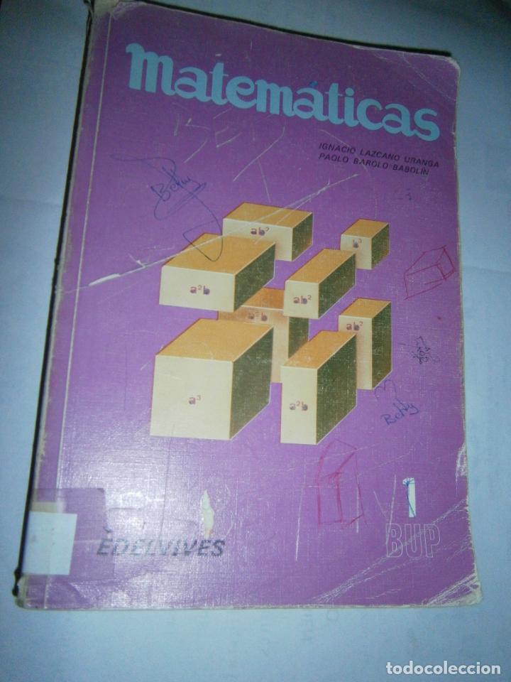 Libros de segunda mano: ANTIGUO LIBRO DE TEXTO - MATEMATICAS 1&ordm; BUP - CG10 - Foto 1