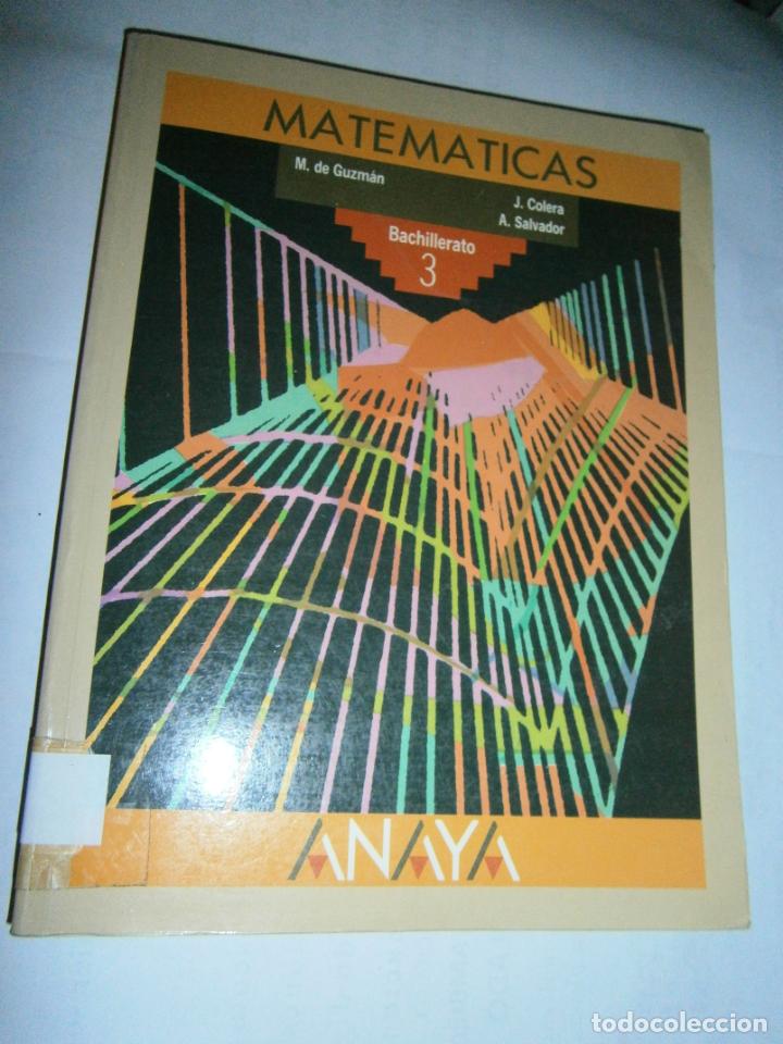 Libros de segunda mano: ANTIGUO LIBRO DE TEXTO - MATEMATICAS 3&ordm; BUP - CG10 - CG10 - Foto 1
