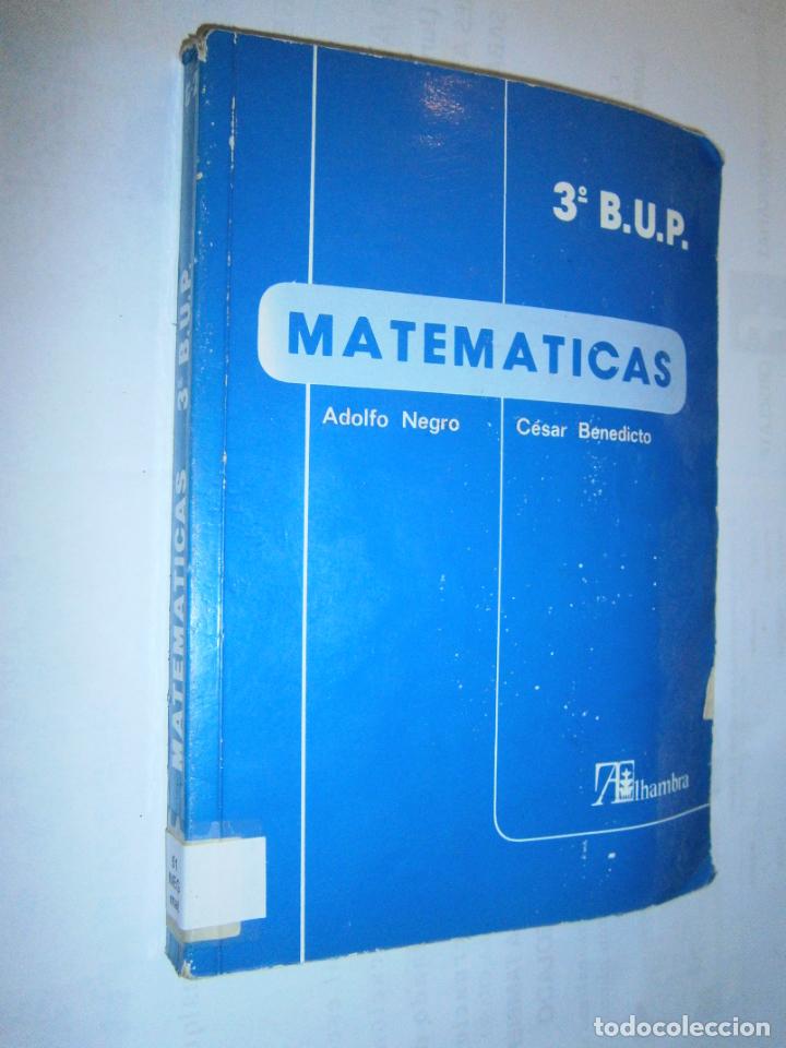 Libros de segunda mano: ANTIGUO LIBRO DE TEXTO - MATEMATICAS 3&ordm; BUP - CG11 - Foto 1