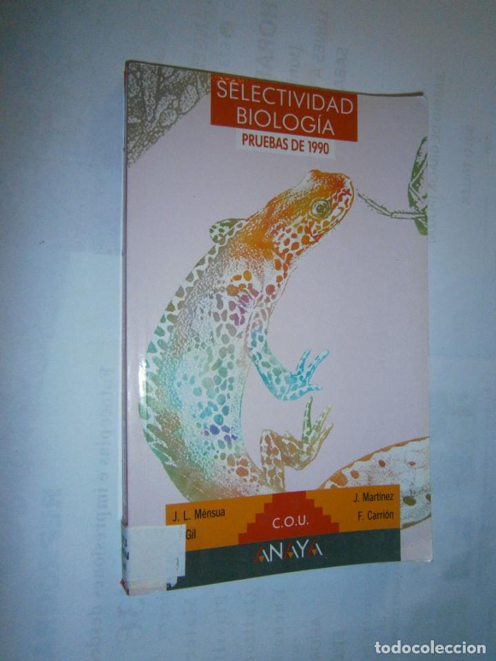 Libros de segunda mano: ANTIGUO LIBRO DE TEXTO - BIOLOGIA COU PRUEBAS DE SELECTIVIDAD - CG11 - Foto 1