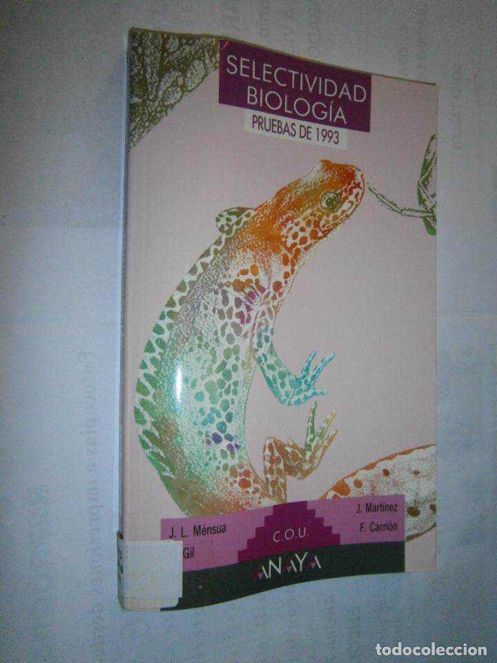 Libros de segunda mano: ANTIGUO LIBRO DE TEXTO - BIOLOGIA COU PRUEBAS DE SELECTIVIDAD - CG11 - Foto 1