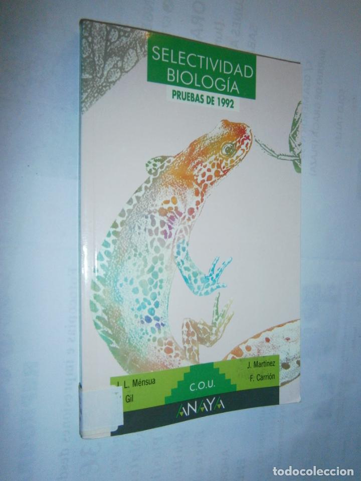 Libros de segunda mano: ANTIGUO LIBRO DE TEXTO - BIOLOGIA COU PRUEBAS DE SELECTIVIDAD - CG11 - Foto 1