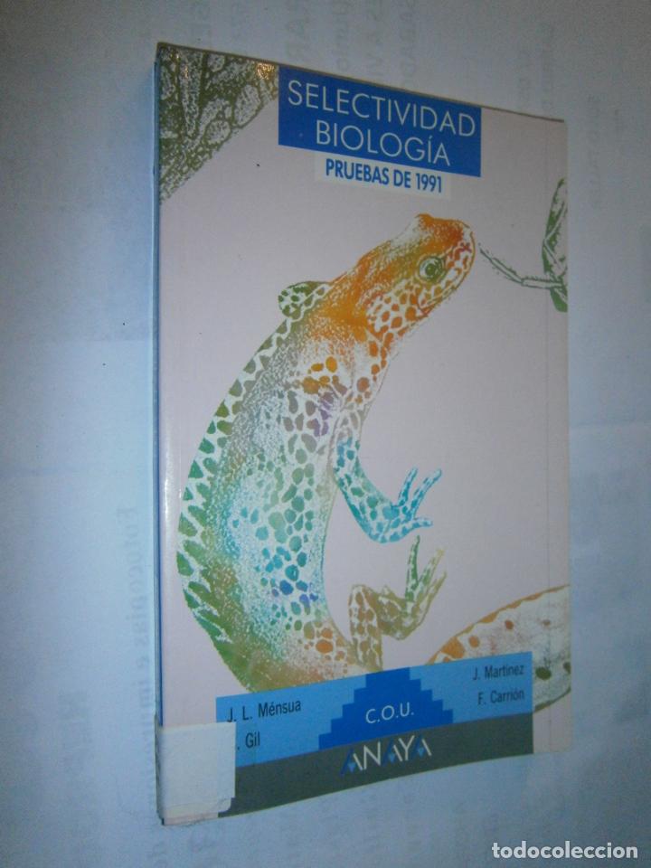 Libros de segunda mano: ANTIGUO LIBRO DE TEXTO - BIOLOGIA COU PRUEBAS DE SELECTIVIDAD - CG11 - Foto 1