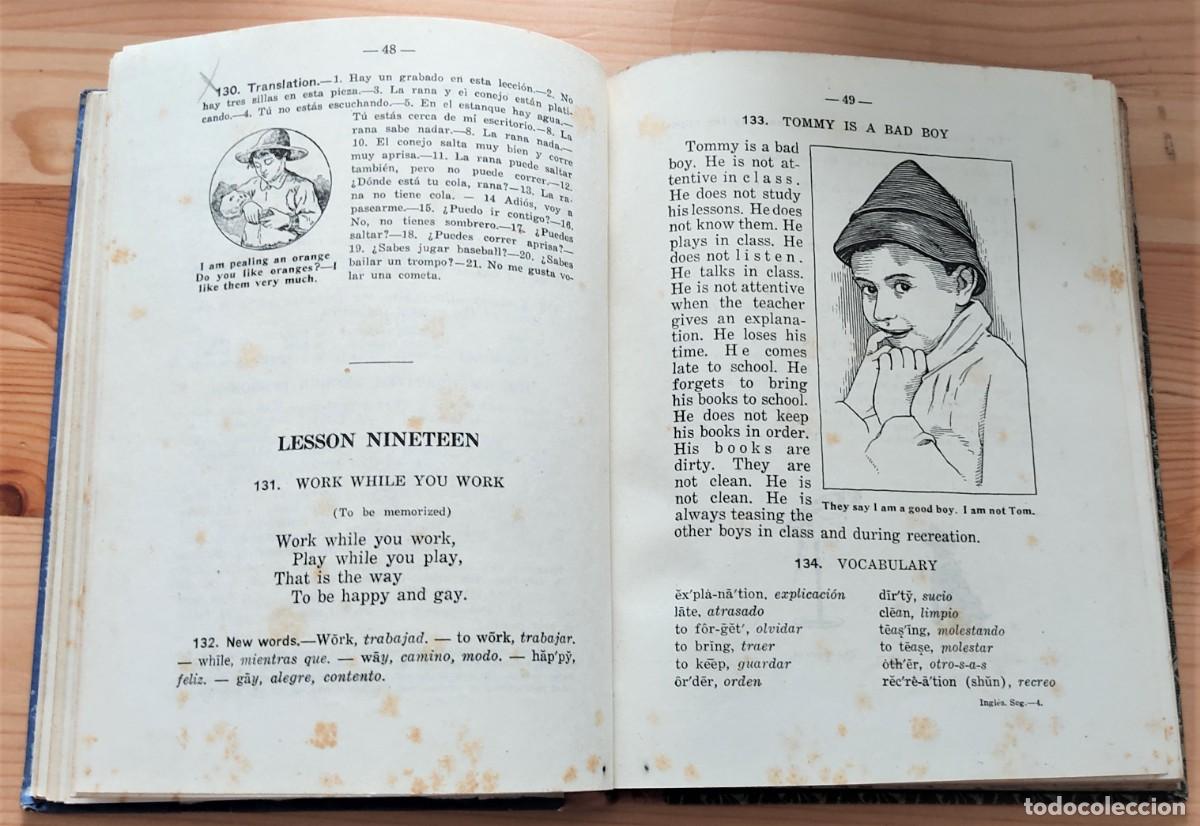 Libros de segunda mano: M&Eacute;TODO DE INGL&Eacute;S, SEGUNDO GRADO - EDELVIVES A&Ntilde;O 1944 - Foto 5