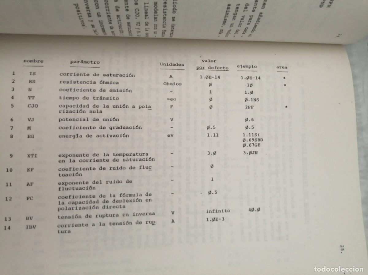 Libros de segunda mano: SPICE (Simulation Program with Integrated Circuits Emphasis), Manual de Uso - Foto 5