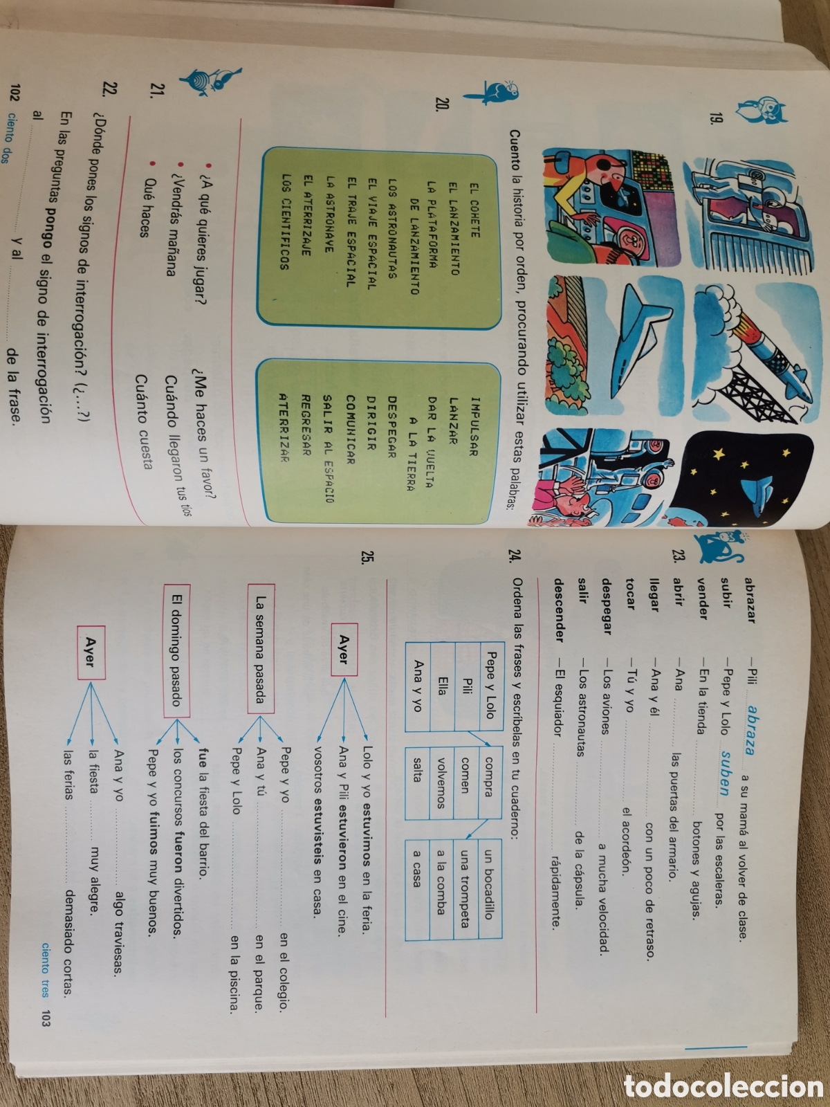 Libros de segunda mano: Lenguaje. Aula de las palabras EGB 2. Edelvives - Foto 3