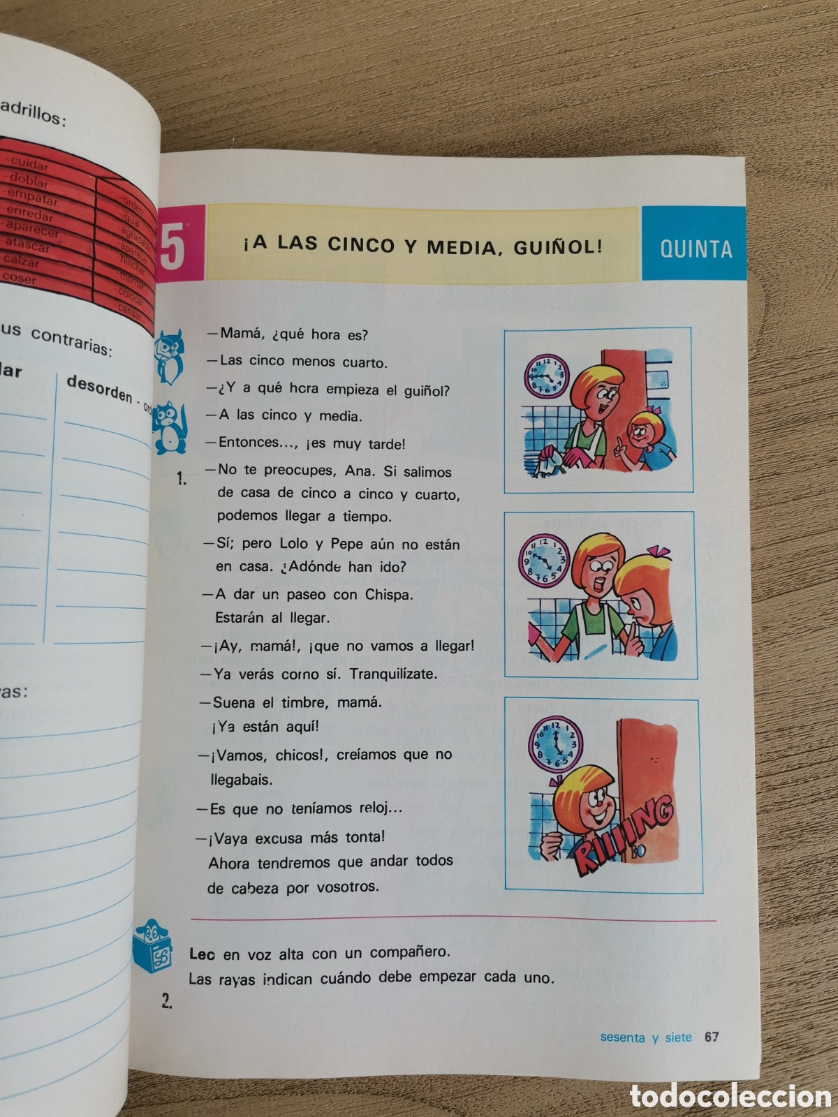 Libros de segunda mano: Lenguaje. Aula de las palabras EGB 2. Edelvives - Foto 4