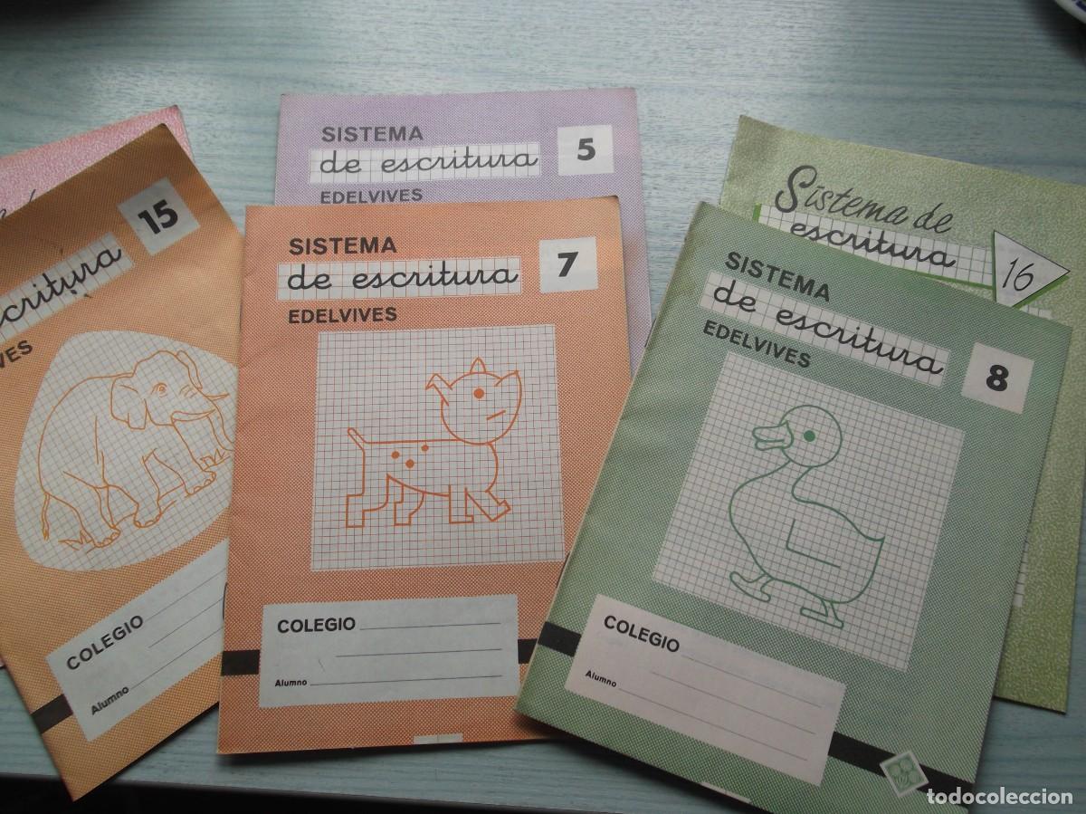 Libros de segunda mano: 6 CUADERNOS ESCRITURA EDELVIVES - Foto 1
