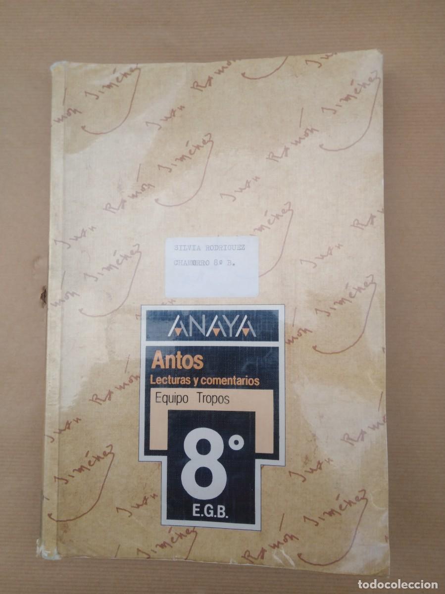 Libros de segunda mano: Libro de Texto Lecturas y comentarios 8 EGB Antos- Anaya - Foto 1