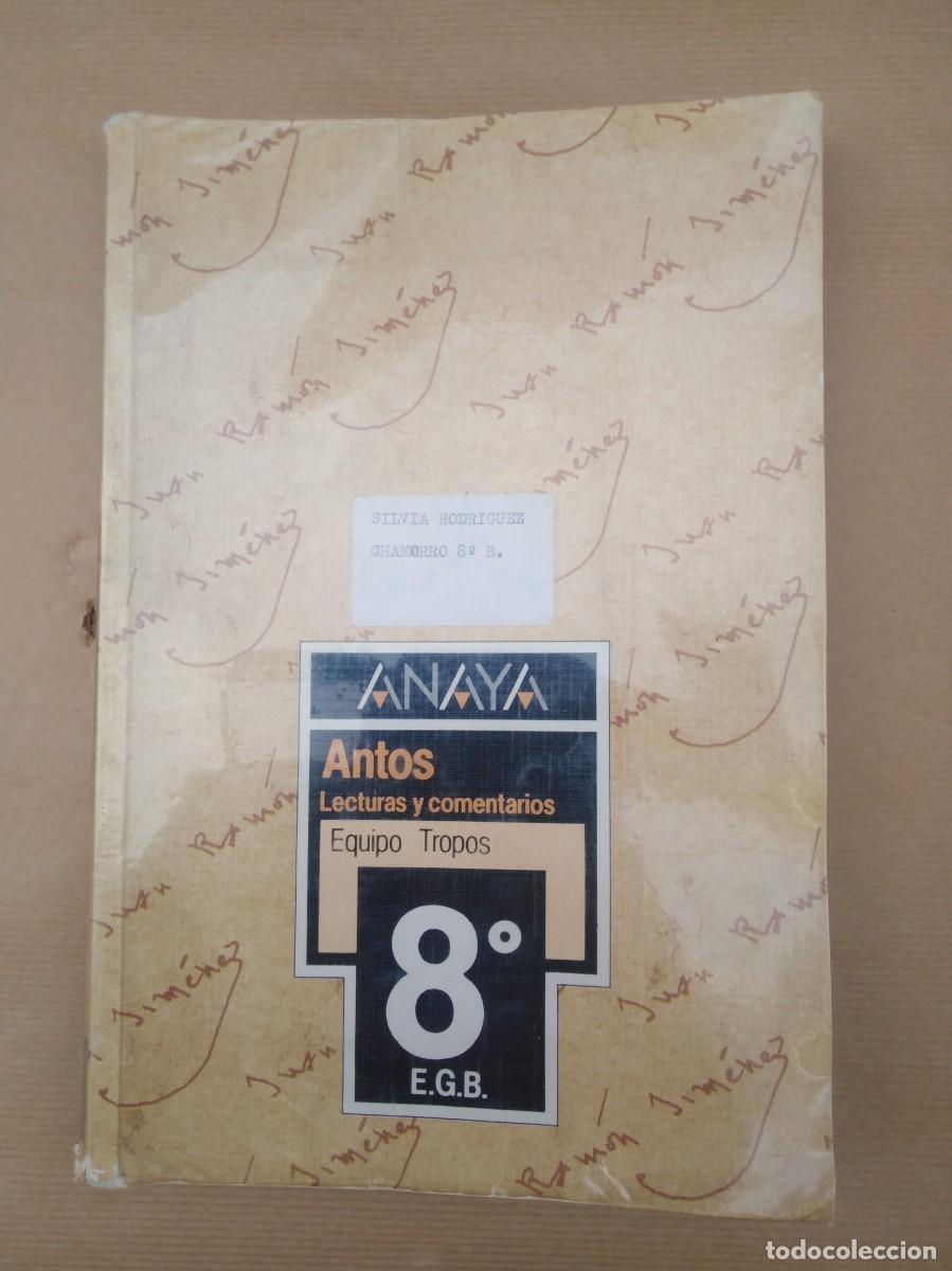 Libros de segunda mano: Libro de Texto Lecturas y comentarios 8 EGB Antos- Anaya - Foto 2