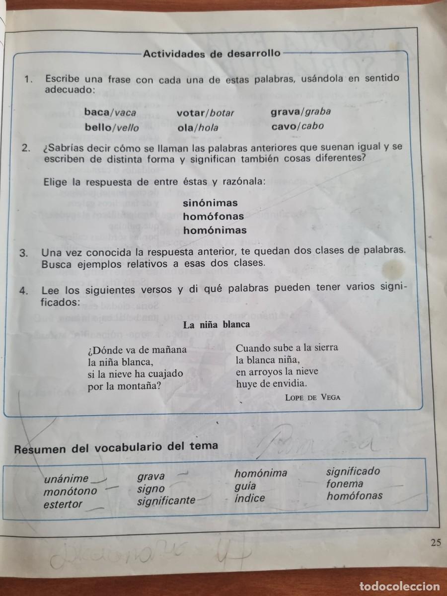 Libros de segunda mano: HABLAR, 5&deg; E.G.B. ED: ANAYA. BARCELONA,1982 - Foto 5