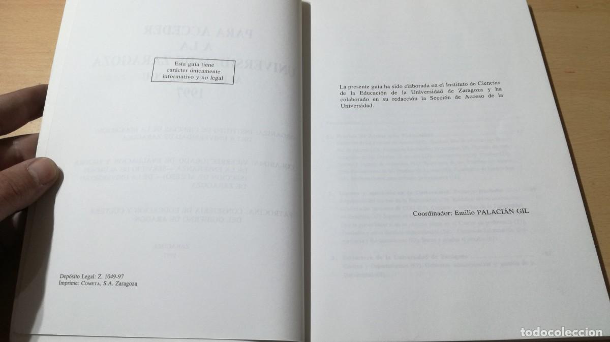 Libros de segunda mano: PARA ACCEDER A LA UNIVERSIDAD DE ZARAGOZA / / ALL23 - Foto 6