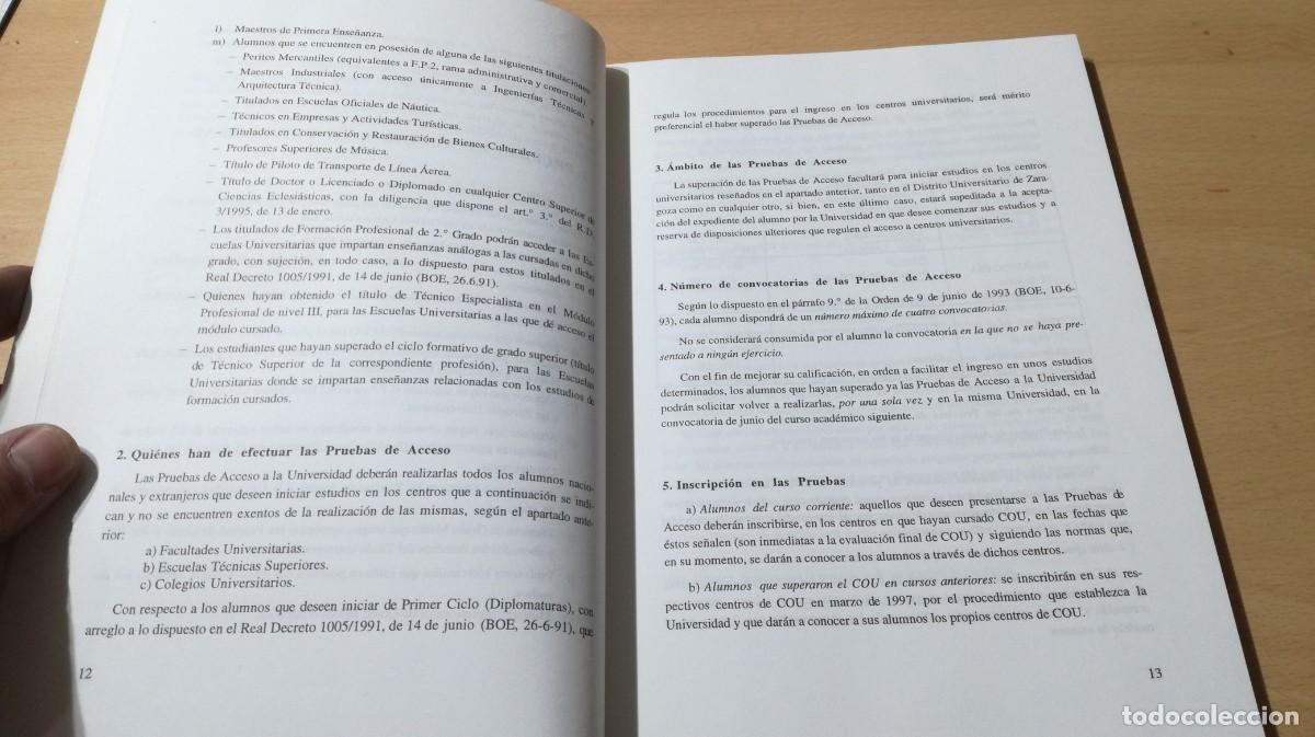 Libros de segunda mano: PARA ACCEDER A LA UNIVERSIDAD DE ZARAGOZA / / ALL23 - Foto 10