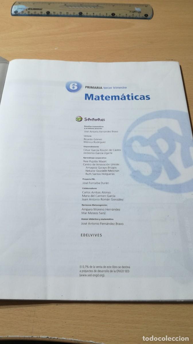 Libros de segunda mano: MATEMATICAS 06 / 6&ordm; SPX / ALL37 - Foto 4