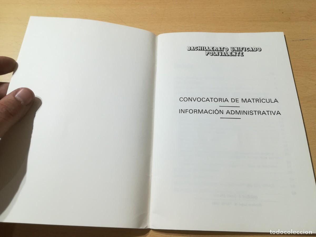 Libros de segunda mano: CURSO 86-87 BUP / / ALL-95 - Foto 5