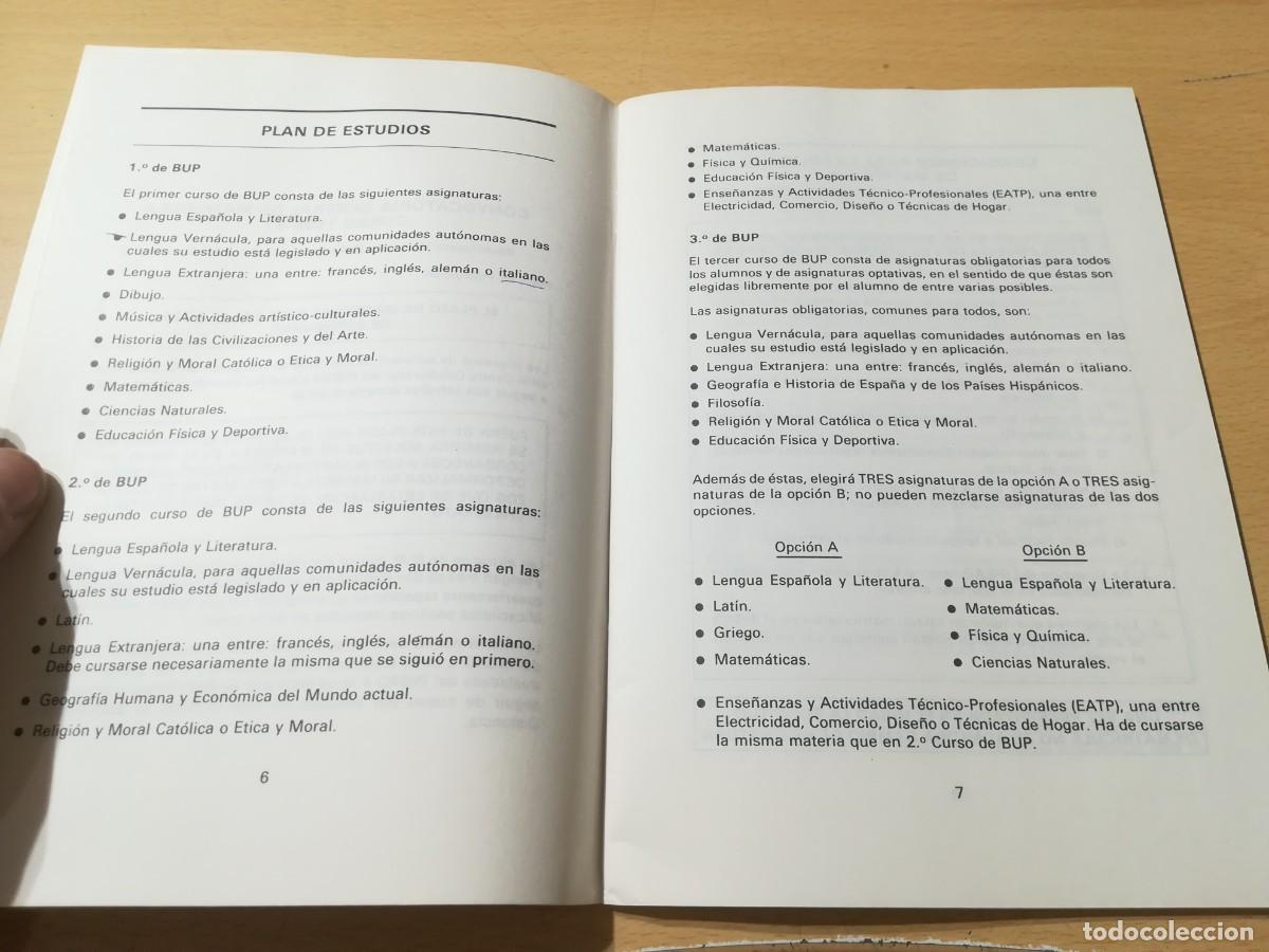 Libros de segunda mano: CURSO 86-87 BUP / / ALL-95 - Foto 8