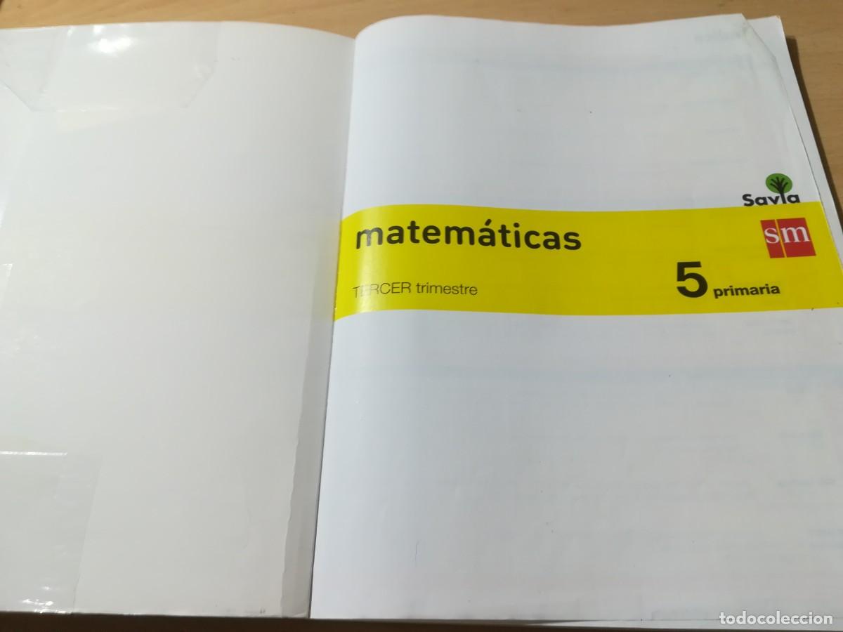 Libros de segunda mano: MATEMATICAS 5&ordm; PRIMARIA 3&ordm; TRIM / SM / AO-16 - Foto 4
