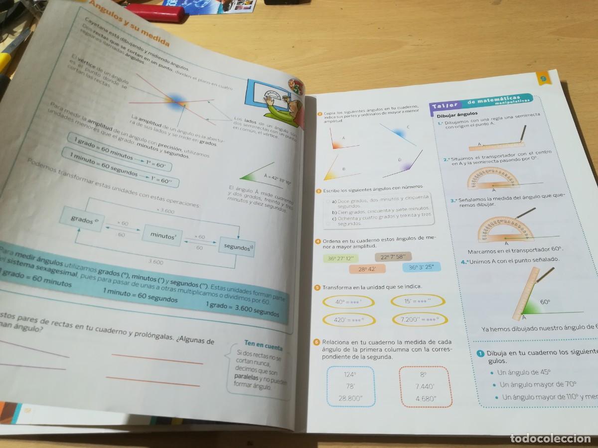 Libros de segunda mano: MATEMATICAS 5&ordm; PRIMARIA 3&ordm; TRIM / SM / AO-16 - Foto 8