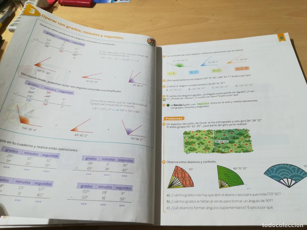 Libros de segunda mano: MATEMATICAS 5&ordm; PRIMARIA 3&ordm; TRIM / SM / AO-16 - Foto 10