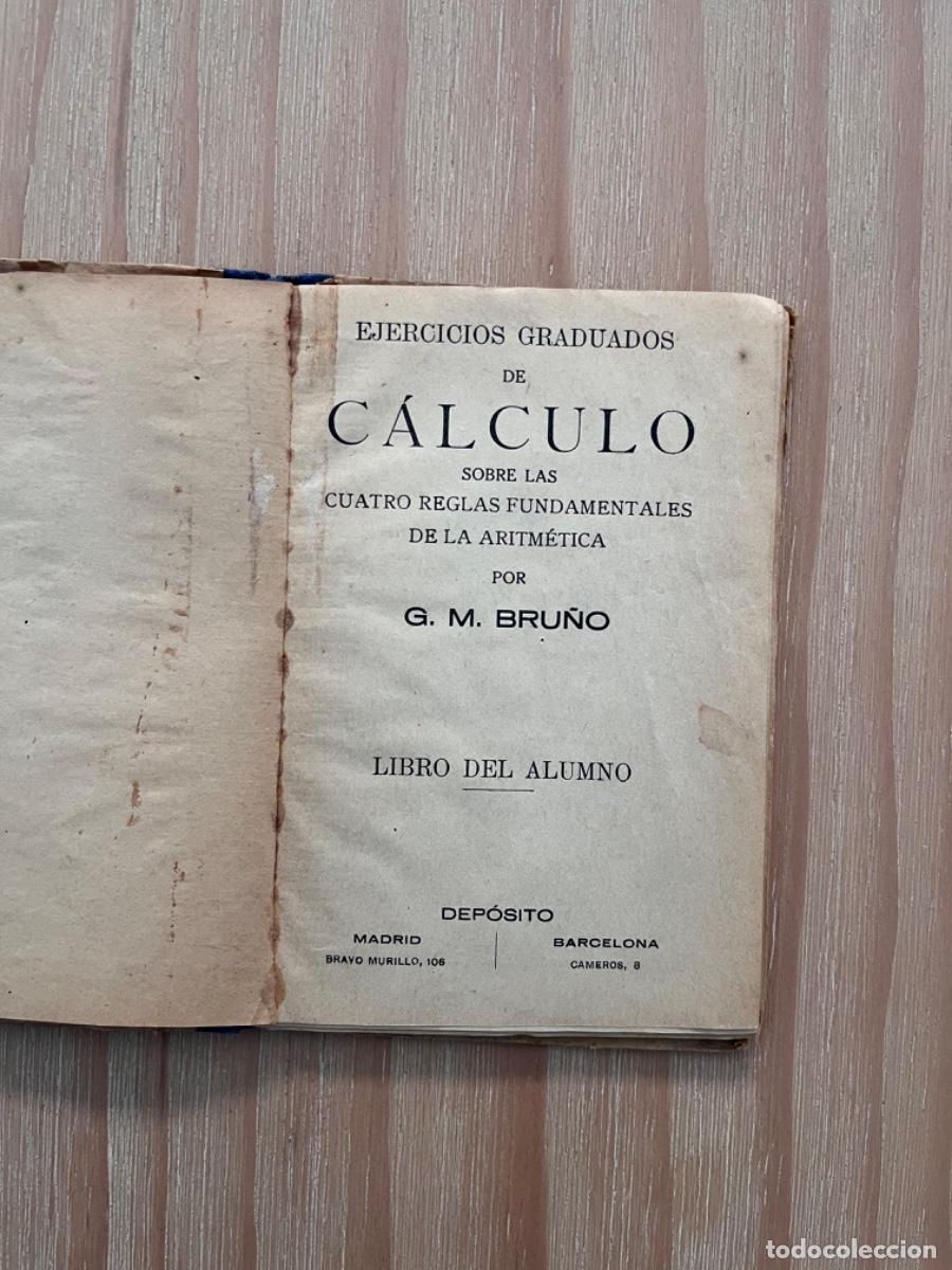 Libros de segunda mano: AN1. LIBRO ANTIGUO EJERCICIOS GRADUADOS DE C&Aacute;LCULO ( 14x10cm ) - Foto 4