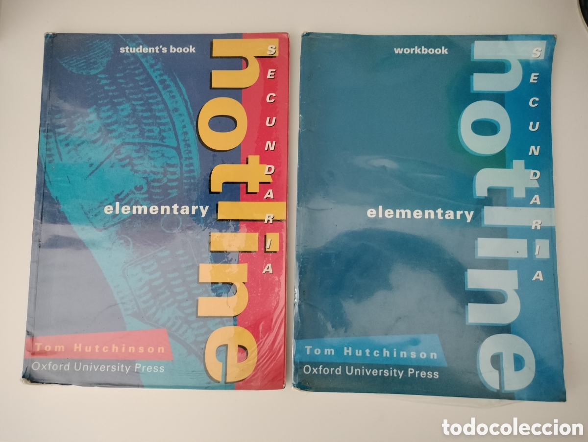 Libros de segunda mano: LIBRO DE TEXTO DE INGL&Eacute;S HOTLINE ELEMENTARY STUDENTS BOOK Y WORKBOOK. USADOS. FORRADOS. 1994 - Foto 1