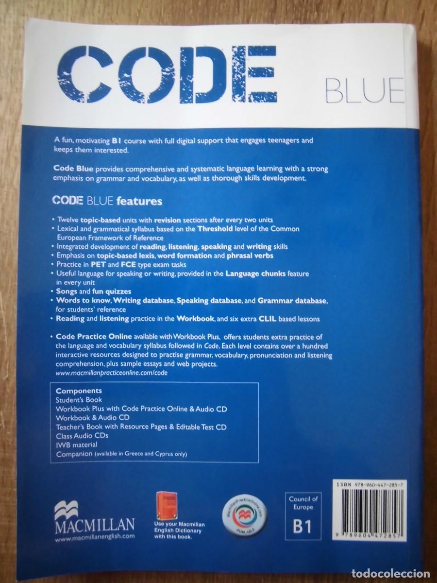 Libros de segunda mano: CODE BLUE STUDENTS BOOB B1 MACMILLAN - Foto 2