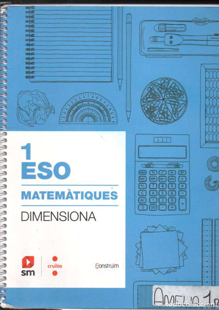Libros de segunda mano: MATEM&Agrave;TIQUES DIMENSIONA 1 ESO (S. M. 2019) CATAL&Agrave; - Foto 1