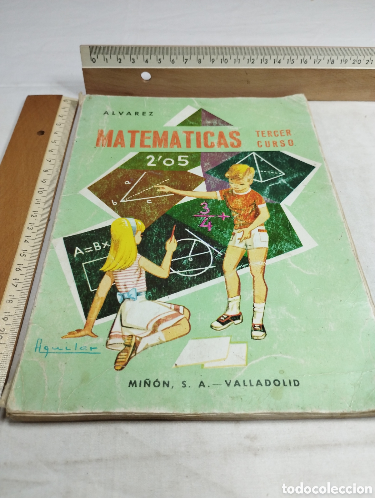 Libros de segunda mano: Matem&aacute;ticas, tercer curso. Editorial Mi&ntilde;&oacute;n, 1966 KKB - Foto 1