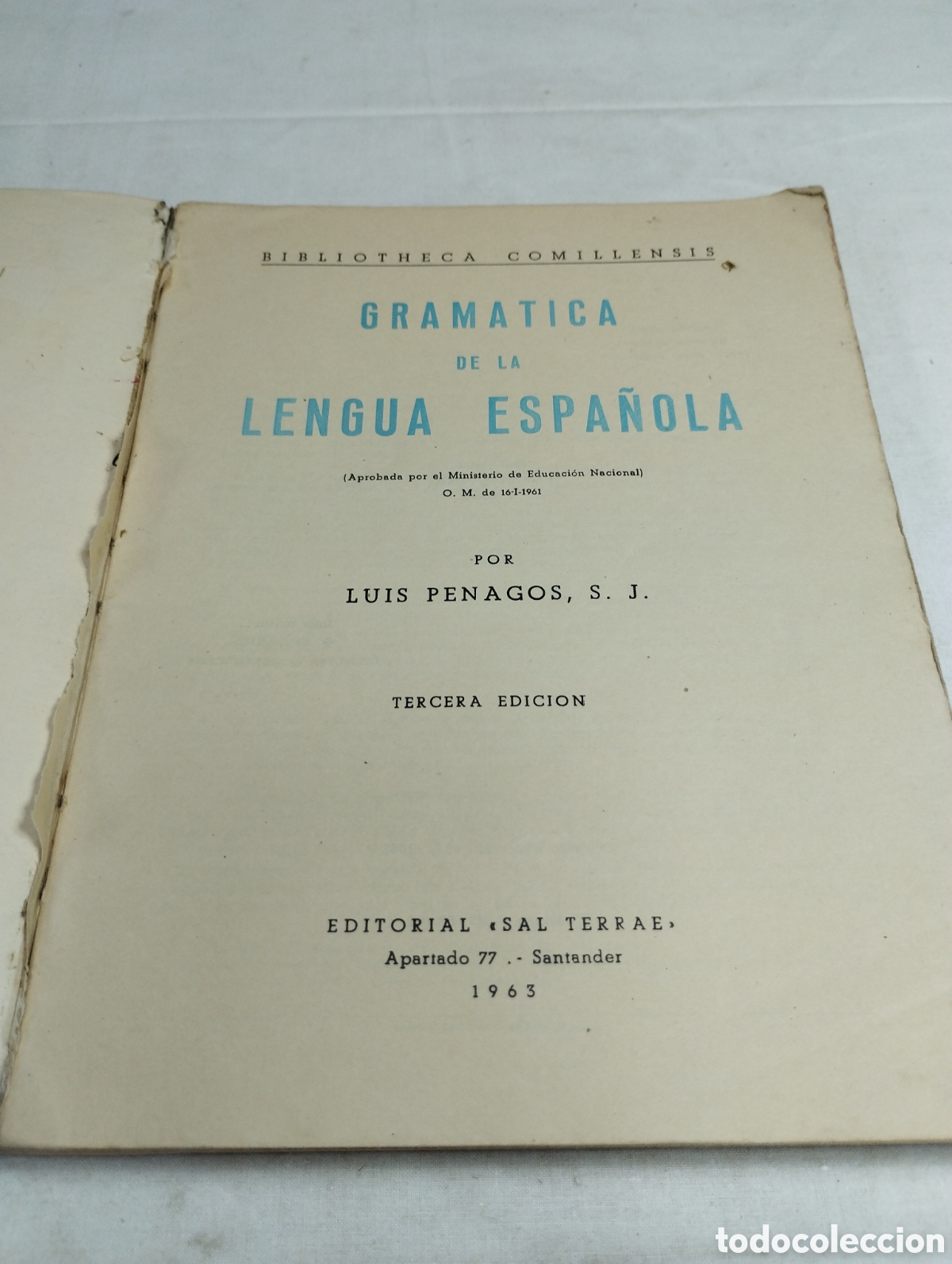 Libros de segunda mano: Gram&aacute;tica de la lengua espa&ntilde;ola. Luis Penagos, 1963 KKB - Foto 3
