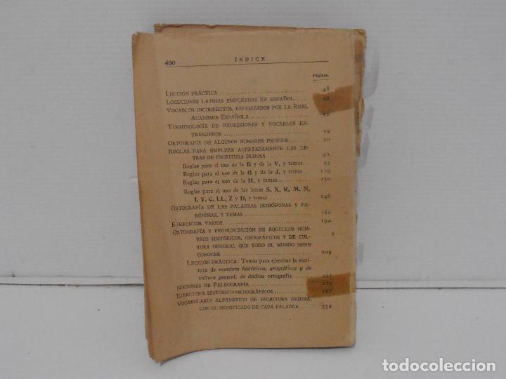 Libros de segunda mano: LIBRO ORTOGRAFIA PRACTICA DE LA LENGUA ESPA&Ntilde;OLA, 1944 - Foto 4