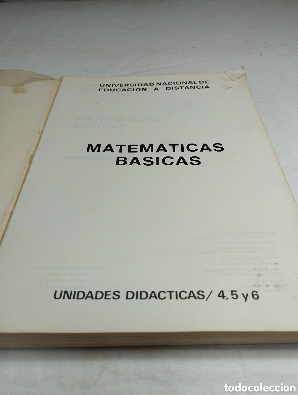 Libros de segunda mano: Matem&aacute;ticas b&aacute;sicas. Unidades did&aacute;cticas 4, 5 y 6. UNED KKB - Foto 3