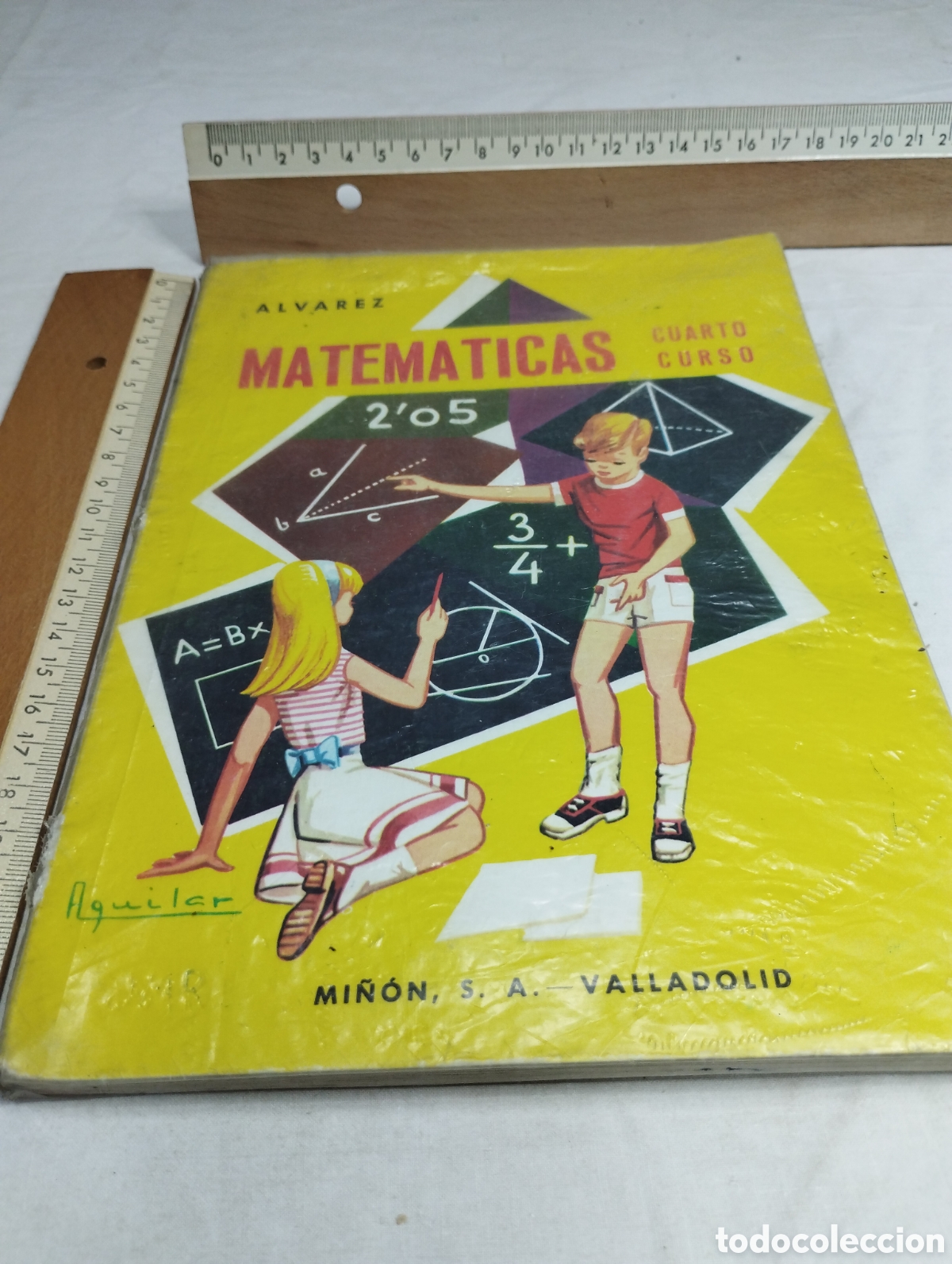 Libros de segunda mano: Matem&aacute;ticas, cuarto curso. Editorial Mi&ntilde;&oacute;n, 1966 KKB - Foto 1