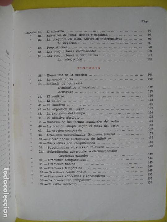Libros de segunda mano: GRAM&Aacute;TICA LATINA .- F.G. DEL R&Iacute;O .- EDICIONES S.M.- - Foto 3