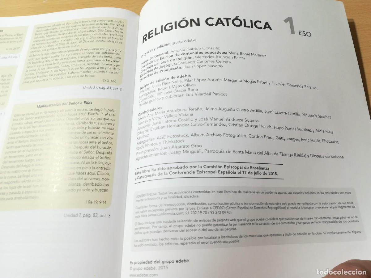 Libros de segunda mano: RELIGION CATOLICA 1&ordm;ESO / / AO-63 / EDEBE - Foto 15