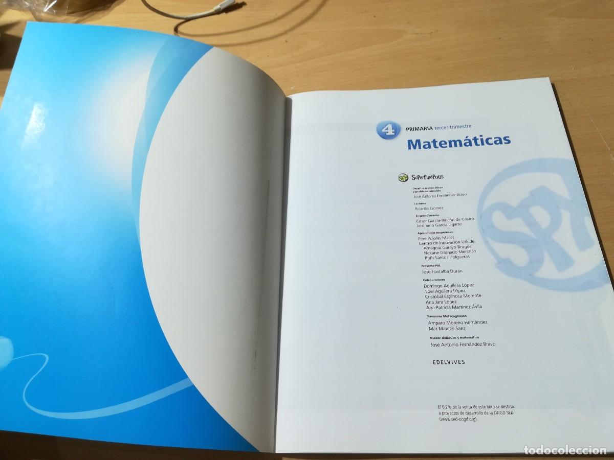 Libros de segunda mano: MATEMATICAS 4&ordm;PRIMARIA / / AO-63 / EDELVIVES - Foto 6